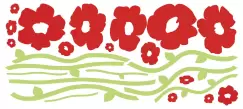 Stickere decorative POPPIES | 1 colita de 45,7 cm x 101,6 cm imagine