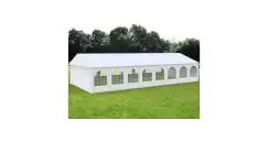 6X16 Cort evenimente economy,PVC ALB imagine