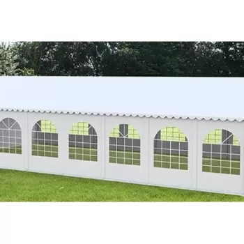 6X20M CORT EVENIMENTE ECONOMY, PVC ALB imagine