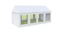 6x8 M Cort evenimente economy,PVC alb imagine