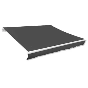 Acoperis de copertina din panza, antracit, 481 x 296 cm imagine