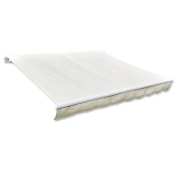 Acoperis de copertina din panza, crem, 436 x 296 cm imagine