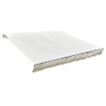 Acoperis de copertina din panza, crem, 481 x 296 cm imagine