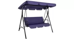 Balansoar Cecilia de gradina, 3 locuri, albastru imagine