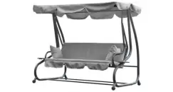 Balansoar de gradina Angela,3 locuri,gri imagine