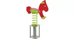 Balansoar pe arcuri HDPE ponei cu prindere in beton imagine