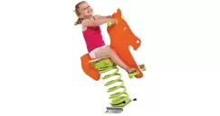 Balansoar pe arcuri HDPE Safari Calut cu prindere pe beton imagine