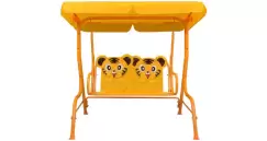 Balansoar tigrisor pentru copii, galben, 115 x 75 x 110 cm imagine