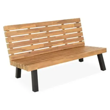 Banca GARDEN lungime 140 latime 59 inaltime 18.5 negru imagine