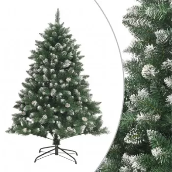 Brad de Craciun artificial cu suport, 210 cm, PVC imagine