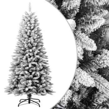 Brad de Craciun artificial cu zapada, 120 cm, PVC&PE imagine