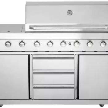 Bucatarie de exterior modulara, gratar pe gaz si carbune cu Air System ALL'GRILL Top-Line Ultra 100930 imagine