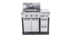 Bucatarie exterioara modulara Char-Broil Ultimate 3200 140906 TRU-Infrared gratar pe gaz 3 arzatoare inox non-magnetic imagine
