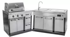 Bucatarie exterioara modulara Char-Broil Ultimate Entertainment gratar + chiuveta imagine