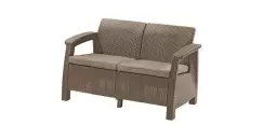 Canapea de gradina CORFU II LOVE SEAT Cappuccino imagine
