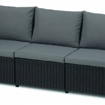 Canapea exterior cu 3 locuri California Keter, Grafit imagine