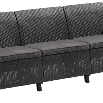 Canapea pentru gradina si terasa Keter Corfu Love Seat Max 258975 gri antracit imagine