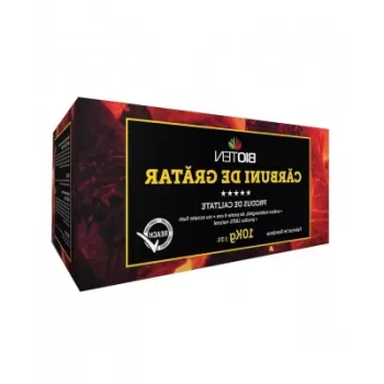 Carbune de gratar 10 kg brichete din rumegus Bioten imagine