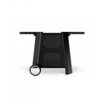 Carucior portabil pentru gratar, compatibil cu E-500, G-500 si Plancha 500, otel zincat negru, 127x64,5x74,5 cm Cozze 90532 imagine