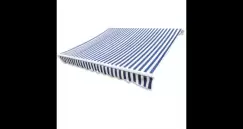 Copertina marchiza, 4 x 3 m, Albastru/ Alb (nu include scheletul) imagine