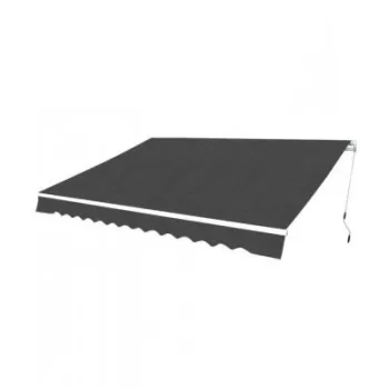 Copertina pliabila cu actionare manuala, 500 cm, antracit imagine