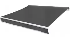 Copertina reglabila cu actionare manuala, 300 cm, antracit imagine