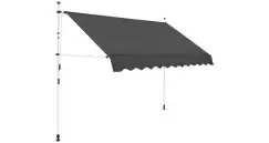 Copertina retractabila, actionare manuala, 250 cm, antracit imagine