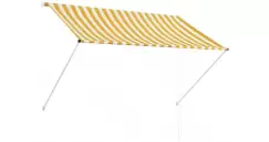 Copertina retractabila, galben si alb, 200 x 150 cm imagine