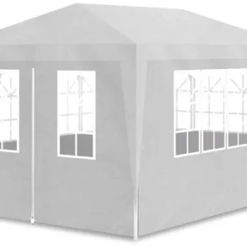 Cort alb pentru petreceri, 4 pereti laterali, 3 x 4 imagine