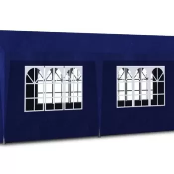 Cort albastru pentru petreceri, 8 pereti, 9 x 3 x 2,5 m imagine