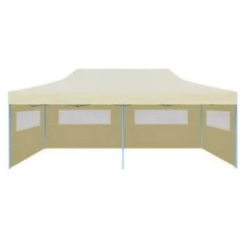 Cort de petrecere pliabil pop-up, crem, 3 x 6 m imagine