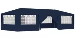 Cort de petrecere profesional cu pereti, albastru 4x9 m 90 g/m? imagine