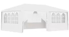 Cort de petrecere profesional cu pereti albI 4 x 6 m 90 g/m? imagine