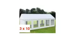 CORT EVENIMENTE ECONOMY 3 X 10 m, PVC ALB imagine
