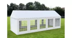 Cort Evenimente ECONOMY 4x10 m,PVC alb imagine