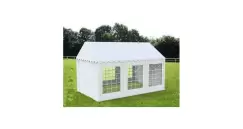 Cort evenimente Economy 5x6m,PVC alb imagine