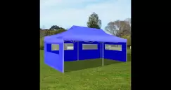 Cort petrecere pliabil 3 x 6 m Albastru imagine