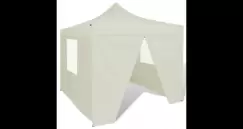 Cort pliabil 4 pereti 3 x 3 m Crem imagine