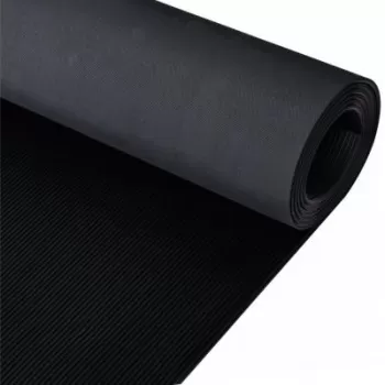 Covor antiderapant de cauciuc cu nervuri fine 5 x 1 m imagine