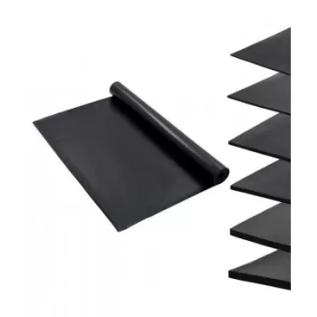 Covor de cauciuc anti-alunecare, 1,2 x 5 m, 2 mm, neted imagine