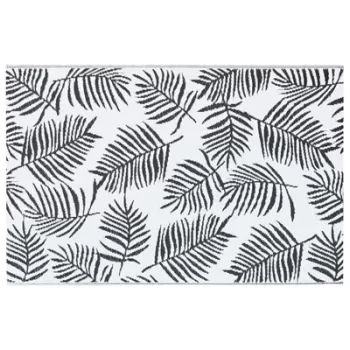 Covor de exterior, alb si negru, 120x180 cm, pp imagine