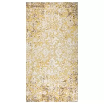 Covor de exterior, galben, 80x150 cm, tesatura plata  imagine