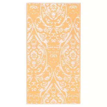 Covor de exterior, portocaliu si alb, 120x180 cm, pp imagine