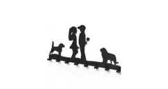 Cuier metalic COPII LA PRIMA INTALNIRE - model 3014 Negru imagine