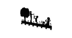 Cuier metalic COPII PE CAMP- model 3013 Negru imagine