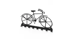 Cuier metalic forma bicicleta vintage -model 2104 Negru imagine