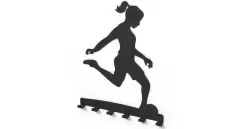 Cuier metalic FOTBALISTA -model 4010 Negru imagine