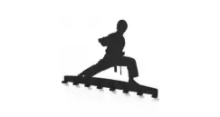 Cuier metalic KARATE -model 4032 Negru imagine