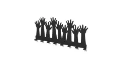 Cuier metalic MAINI- model 3021 Negru imagine