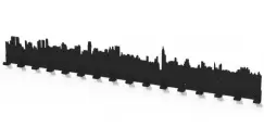 Cuier metalic ORAS -model 4020 Negru imagine